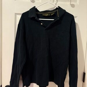 Timberland Dark Long Sleeve Polo Shirt